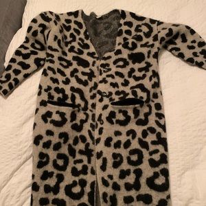 Ragdoll leopard print cardigen
